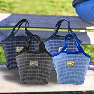 日本進口格紋保冷保溫袋-2入