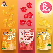 KAIRIN 水果軟糖-芒果/橘子/草莓x6包 (65g/包) 芒果x2包+橘子x2包+草莓x2包