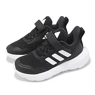 adidas 慢跑鞋 FortaRun 3.0 EL C 中童 小朋友 黑 白 魔鬼氈 運動鞋 愛迪達 IH2859 16.5cm BLACK/WHITE