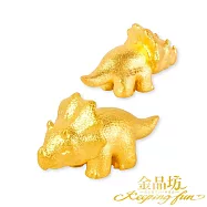 【金品坊】黃金金豆迷你三角龍金豆一個 (贈許願瓶)