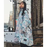 日本 KiU 第二代 標準成人有袖斗篷雨衣 內側TPU防水膜 耐水壓20000mm H2O 寶石幾何學 404-361