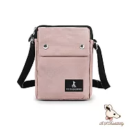 B.S.D.S冰山袋鼠 - 悠活詩集 - 格紋直立雙層斜背小包【S129-3P】 粉色