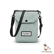 B.S.D.S冰山袋鼠 - 悠活詩集 - 格紋百變收納斜背小包【D-1395KB】 灰藍色