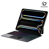 DUX DUCIS iPad Pro 13 (2024/M4) DK 鍵盤(MK Pro) 磁吸懸浮支架鍵盤 台灣版注音 -黑色(背光版)