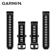 GARMIN Quick Release 20mm 矽膠錶帶 透礦黑