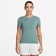 NIKE AS W NSW NK CHLL KNT MD CRP 女短袖上衣-FV5509018 XS 綠色