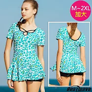 Heatwave熱浪 加大泳裝 萊克連身裙-碧海藍天(M-2XL) 湖綠-XL