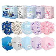 【ONEDER旺達棉品】三麗鷗大耳狗兒童立體口罩(15入組)- 大耳狗 滿版 CN-BBZ003
