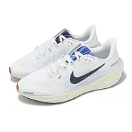 Nike 慢跑鞋 Air Zoom Pegasus 41 GS 大童 女鞋 白 藍 小飛馬 運動鞋 IH7334-140 23cm GREY/NAVY