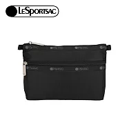 LeSportsac 2025夏季新品 Cosmetic Clutch 雙層拉鍊化妝包(7105) R086永恒黑