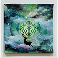 【玲廊滿藝】廖鎵玉-靈鹿之光40x40cm