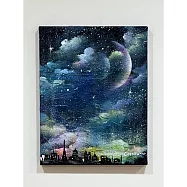 【玲廊滿藝】廖鎵玉-月下之城35x27cm