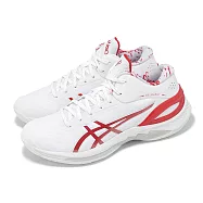 Asics 籃球鞋 GELBURST 28 男鞋 白 紅 輕量 回彈 緩衝 運動鞋 亞瑟士 1063A099101 28cm WHITE/ELECTRIC RED