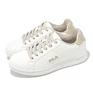 Fila 休閒鞋 Inheritance 3 女鞋 白 卡其 低筒 皮革 小白鞋 斐樂 5C923Z177 23.5cm WHITE/KHAKI