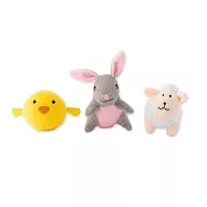 ZippyPaws 就愛在一起-小雞&小兔&小羊 | 狗狗玩具 寵物玩具 毛絨玩具 發聲玩具