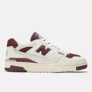 New Balance 550 [BB550LEZ] 男女 運動休閒鞋 復古鞋 簡約 舒適 百搭 米白 酒紅 27.5cm 米/酒紅