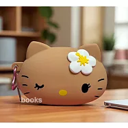 SANRIO三麗鷗【烤焦KITTY】立體矽膠零錢包