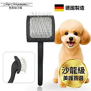 美國克莉絲汀森 Chris Christensen Baby K蓬鬆氣墊彎針寵物梳(小型/夜色黑木柄)