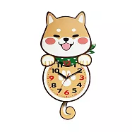 搖擺柴犬掛鐘
