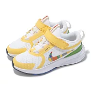 Nike 慢跑鞋 Star Runner 5 PS 中童 小朋友 白 黃 魔鬼氈 運動鞋 IH7337-191 17cm WHITE/YELLOW