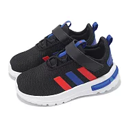 adidas 慢跑鞋 Racer TR23 EL I 小童 學步鞋 黑 藍 紅 魔鬼氈 愛迪達 JH9568 13.5cm BLACK/BLUE