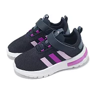 adidas 慢跑鞋 Racer TR23 EL I 小童 學步鞋 藍 紫 魔鬼氈 愛迪達 JH9569 13.5cm NAVY/PURPLE