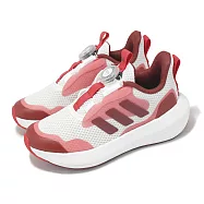 adidas 慢跑鞋 FortaRun 3.0 BOA K 中童 小朋友 白 紅 旋鈕 運動鞋 愛迪達 JP5803 20cm WHITE/RED/PINK