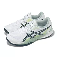 Asics 羽球鞋 Powerbreak FF 男鞋 白 綠 一期一會系列 支撐 室內運動 羽排鞋 亞瑟士 1071A101104 28.5cm WHITE/TRANQUIL TEAL
