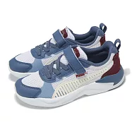 Puma 休閒鞋 X-Ray 3 LT Mid 90S AS+ PS 中童 小朋友 白藍 魔鬼氈 緩震 運動鞋 40293401 20cm WHITE/BLUE