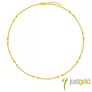【Just Gold 鎮金店】光戀曲 黃金項鍊