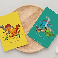 【賽先生科學工廠】科學明信片-恐龍派對(共4張/組)