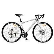 BIKEONE R16 PRO 鋁合金彎把碟煞16速甩把公路車L-TWOO R3套件煞變合一平悍車架(隱藏內走線)競速碟煞彎把破風跑車- 鈦金灰