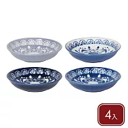 《danica》加拿大 Heirloom瓷製醬料碟4入(花磚) | 醬油碟 小菜碟