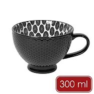 《NOW》美國 高腳瓷製馬克杯 - 曜黑摩登300ml - 曜黑摩登300ml