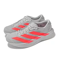 adidas 慢跑鞋 Adizero Evo SL M 男鞋 灰 紅 緩震 運動鞋 愛迪達 KI3381 29.5cm GREY/RED