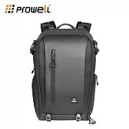 Prowell 26L大容量多功能專業攝影後背包 2機多鏡內部自由收納 網紅創作者攝影器材包 WIN-23398 黑色