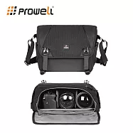 Prowell 一機兩鏡相機包 休閒攝影包 相機斜背包 側背包 相機跨肩包 WIN-23488 黑色