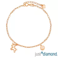 【Just Diamond】幸運獨角獸 18K玫瑰金手鍊(網路限定)