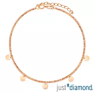 【Just Diamond】鈴光漫舞 18K玫瑰金手鍊(網路限定)