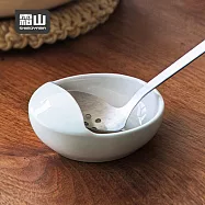 【日本霜山】簡約風陶瓷湯勺架/置杓碗