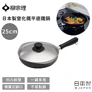 【柳宗理】日本製窒化鐵平底鐵鍋 -25cm