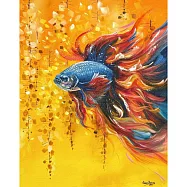 【玲廊滿藝】曾啟文-堅毅不屈 悠遊黃金雨60x50cm