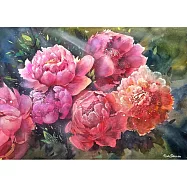 【玲廊滿藝】曾啟文-花團錦簇慶餘年38x54cm