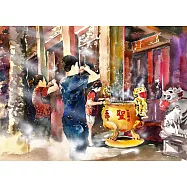 【玲廊滿藝】曾啟文-祈福38x54cm