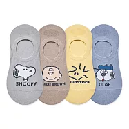 【ONEDER 旺達棉品】史努比止滑套版襪 Snoopy止滑短襪 台灣製棉襪女襪- 史努比 SN-AP101