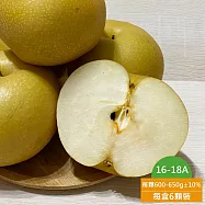 預購【玲梨淨智果園】台中東勢16~18A甘露梨6顆x1盒(中果_單顆600-650g±10%_產地直送_友善耕種_精美外盒)