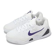 Nike 籃球鞋 Kobe IX Low EM GS 大童 女鞋 曼巴 白黑紫 Lakers Home 主場 FV3607-101 23.5cm WHITE/COURT PURPLE