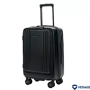 【Verage】維麗杰 20吋第二代菁英奢華系列前中開登機箱/行李箱 (純黑色)