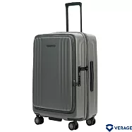 【Verage】維麗杰 24吋第二代菁英奢華系列前中開行李箱 (水泥灰)