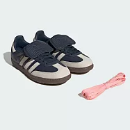 Adidas Samba Lt W [JH5705] 女 運動休閒鞋 德訓鞋 復古 麂皮 翻鞋舌 舒適 深藍 米 24.5cm 深藍/米